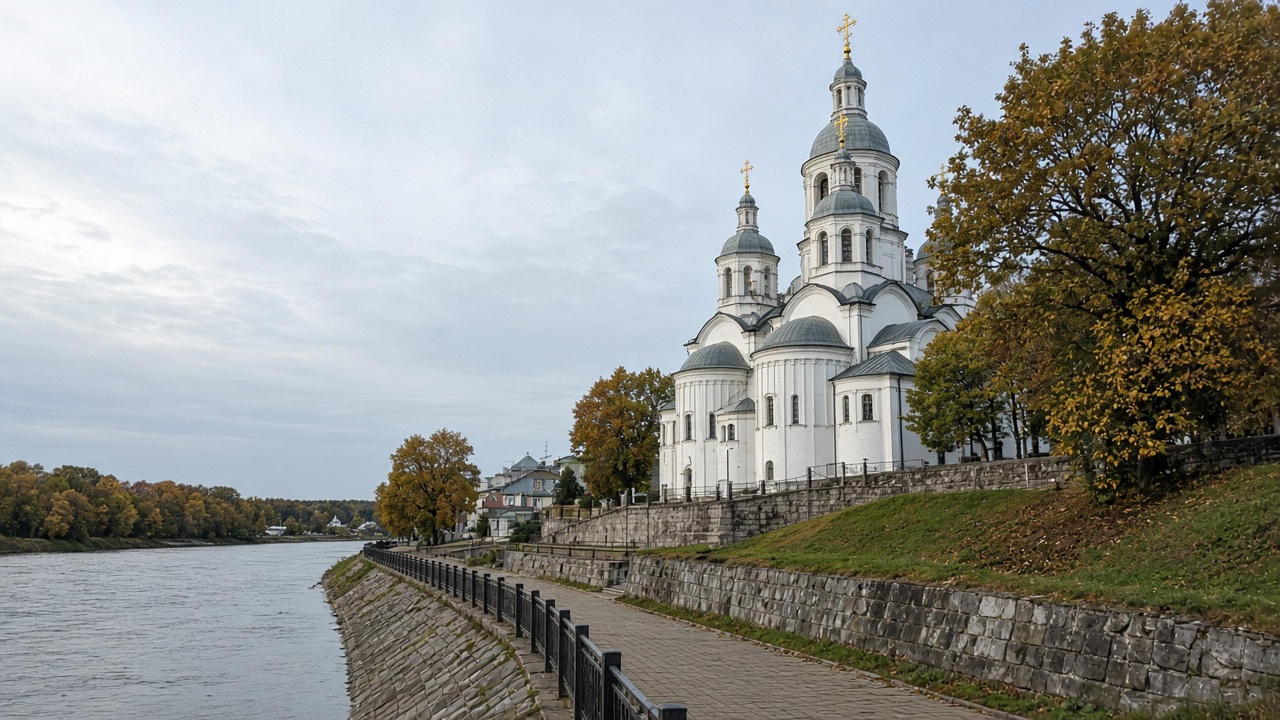Polotsk Saint Sophia Saint Sophia Cathedral in Polotsk tourist phone photo